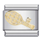 Tennis Italian Charm Italian charm bracelet link in stainless steel