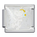 Snoopy Dancing Italian Charm Italian charm bracelet link in stainless steel