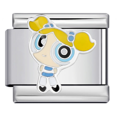 Bubbles Italian Charm Italian charm bracelet link in stainless steel