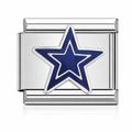 Cowboys Italian Charm Italian charm bracelet link in stainless steel