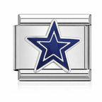 Cowboys Italian Charm Italian charm bracelet link in stainless steel
