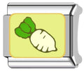 Radish Italian Charm Italian charm bracelet link in stainless steel