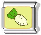 Radish Italian Charm Italian charm bracelet link in stainless steel