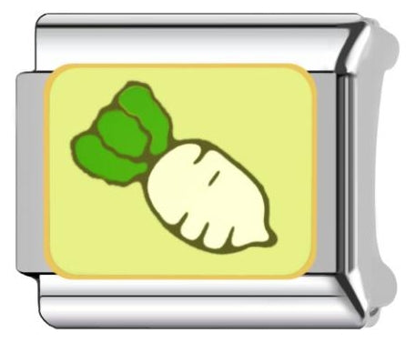 Radish Italian Charm Italian charm bracelet link in stainless steel