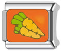Carrot Italian Charm Italian charm bracelet link in stainless steel