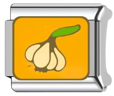 Garlic Italian Charm Italian charm bracelet link in stainless steel