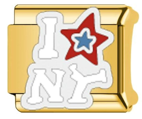 Ny Star Italian Charm Italian charm bracelet link in stainless steel