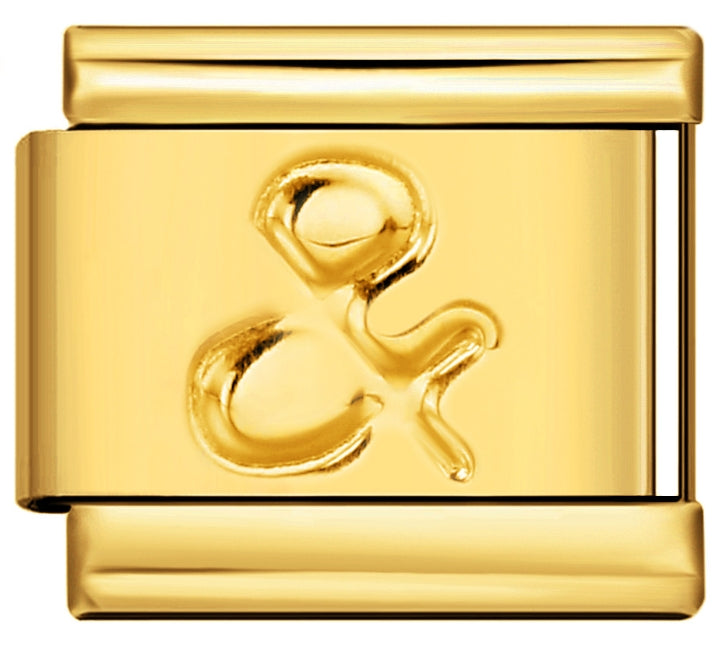 And Sign Italian Charm Italian charm bracelet link in stainless steel