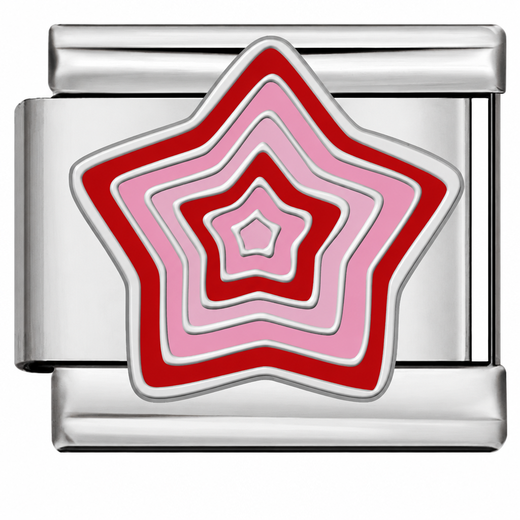PINK AURA STAR ITALIAN CHARM