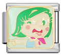 Disgust Italian Charm Italian charm bracelet link in stainless steel