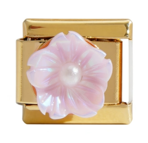 PINK 3D FLOWER ITALIAN CHARM