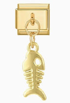 FISH BONE PENDANT ITALIAN CHARM