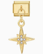 Twinkle Star Pendant Italian Charm Italian charm bracelet link in stainless steel