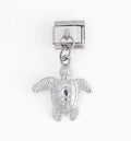 Turtle Pendant Italian Charm Italian charm bracelet link in stainless steel