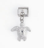 Turtle Pendant Italian Charm Italian charm bracelet link in stainless steel