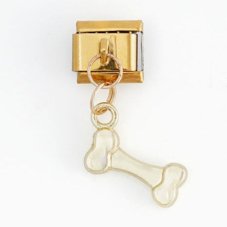 DOG BONE PENDANT ITALIAN CHARM