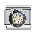 Dart Board Italian Charm Italian charm bracelet link in stainless steel