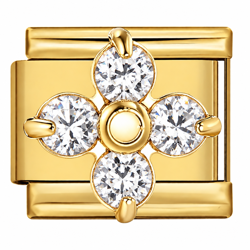 GEM CLOVER ITALIAN CHARM