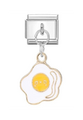 FRIED EGG PENDANT ITALIAN CHARM