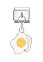 FRIED EGG PENDANT ITALIAN CHARM