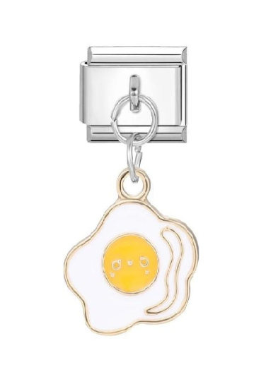 FRIED EGG PENDANT ITALIAN CHARM