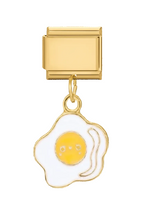 FRIED EGG PENDANT ITALIAN CHARM