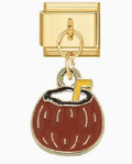 Coconut Pendant Italian Charm Italian charm bracelet link in stainless steel