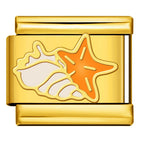 STARFISH AND SHELL ITALIAN CHARM
