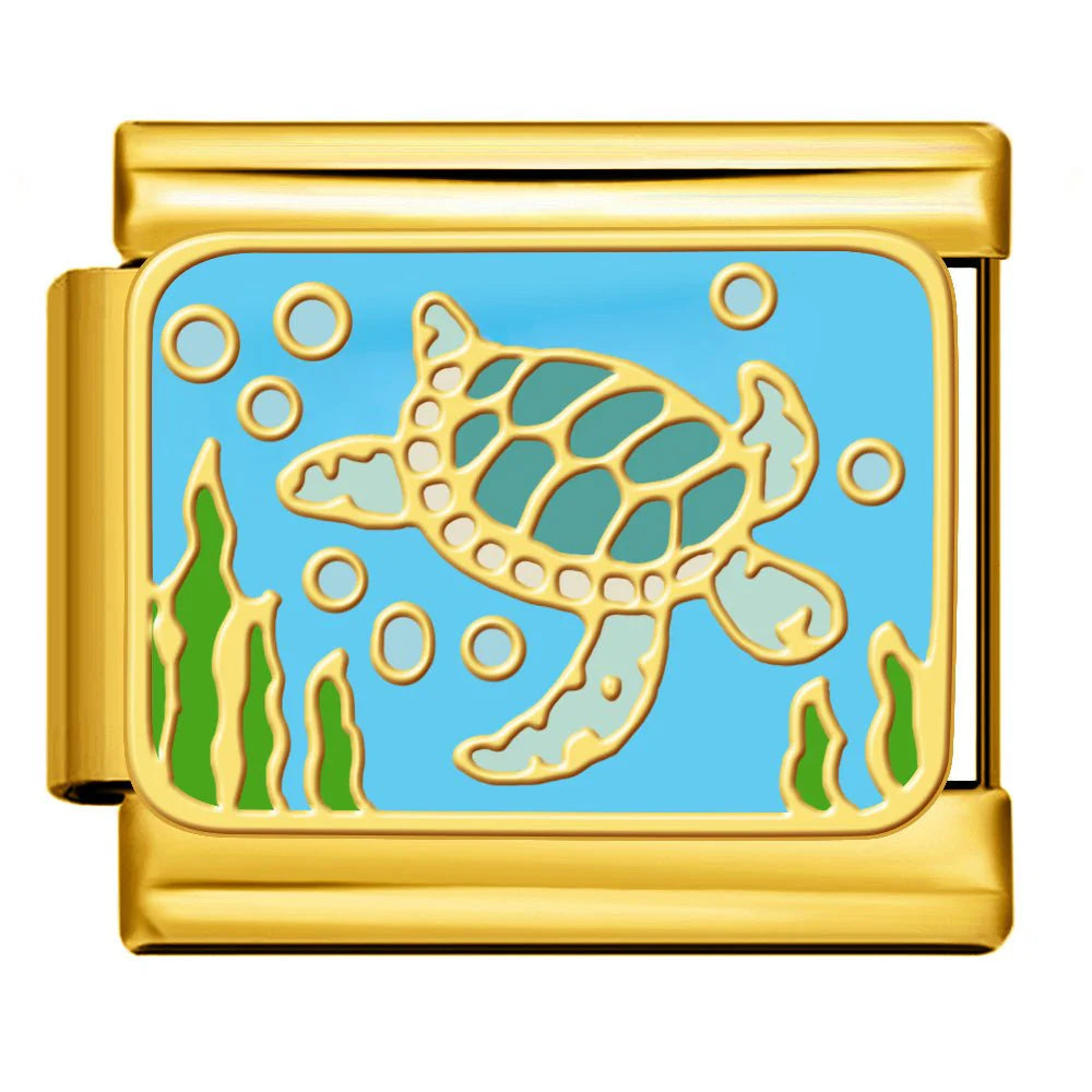 SEA TURTLE ITALIAN CHARM