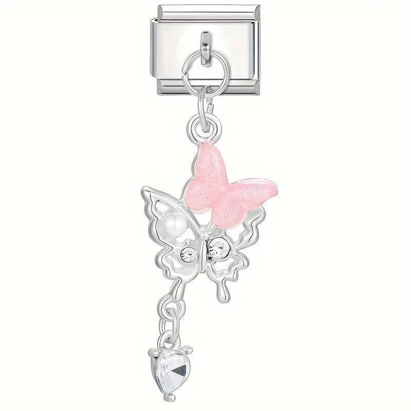 BUTTERFLY STACK PENDANT ITALIAN CHARM