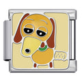 Slinky Dog Italian Charm Italian charm bracelet link in stainless steel