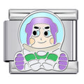Buzz Astronaut Italian Charm Italian charm bracelet link in stainless steel
