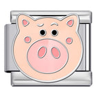 Piggybank Italian Charm Italian charm bracelet link in stainless steel