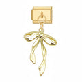 TWIRLED BOW PENDANT ITALIAN CHARM