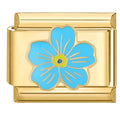 FORGET-ME-NOT FLOWER ITALIAN CHARM