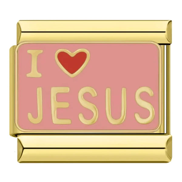 I HEART JESUS ITALIAN CHARM
