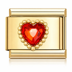 HEART RUBY CHARM