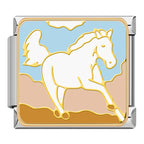 Horse Italian Charm Italian charm bracelet link in stainless steel