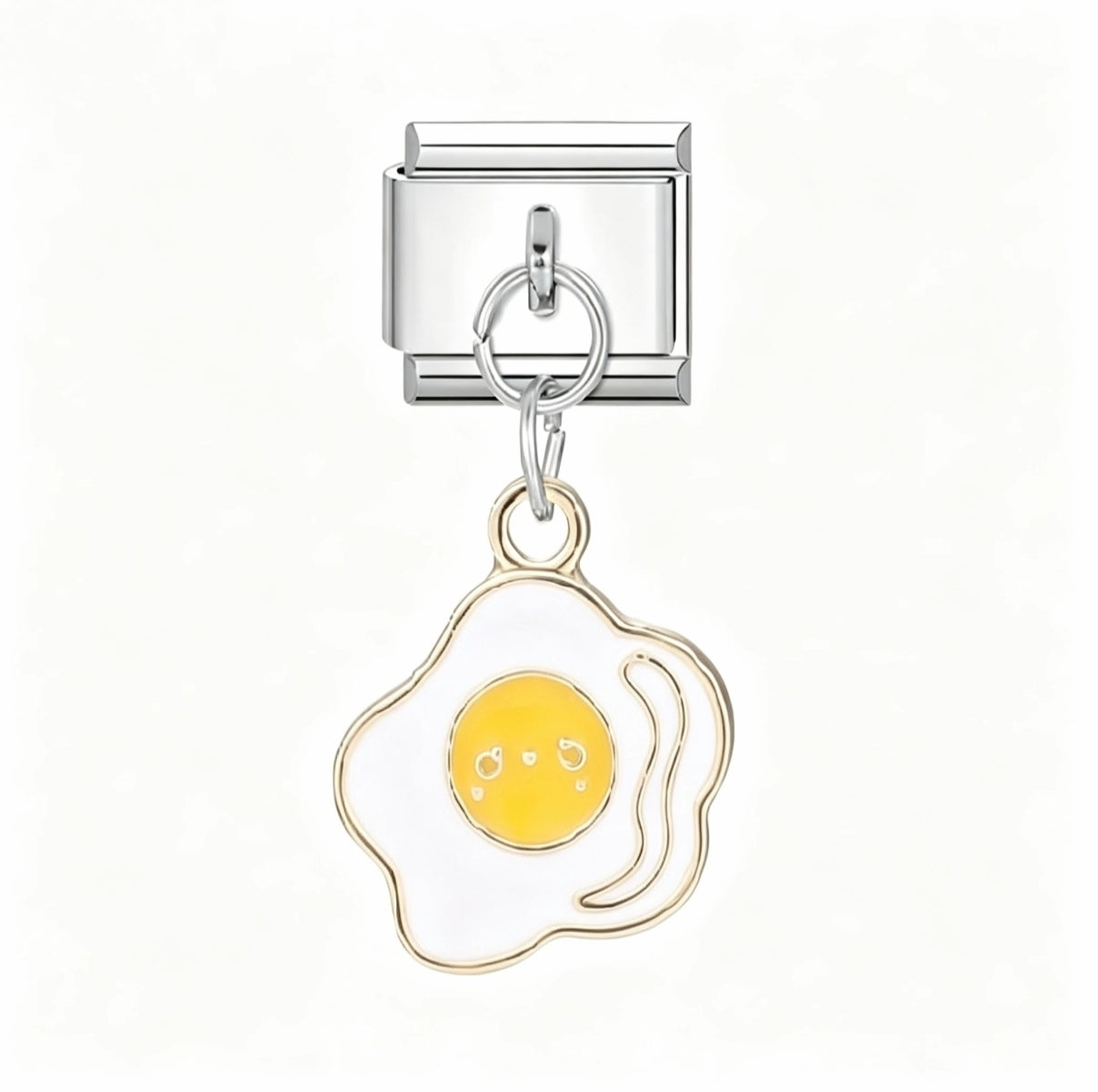 FRIED EGG PENDANT ITALIAN CHARM