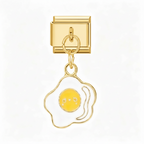 FRIED EGG PENDANT ITALIAN CHARM
