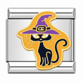 WITCH CAT ITALIAN CHARM