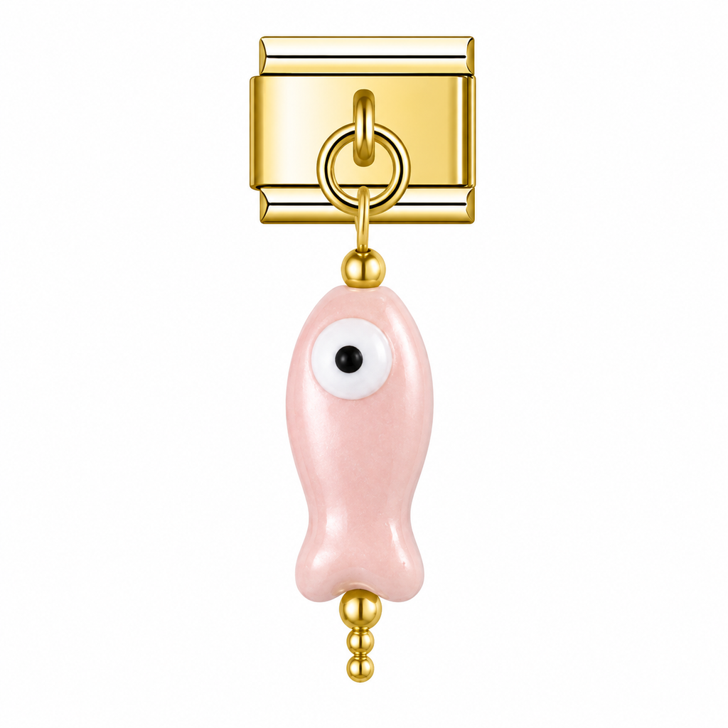 CERAMIC FISH PENDANT ITALIAN CHARM