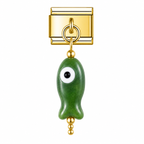 CERAMIC FISH PENDANT ITALIAN CHARM
