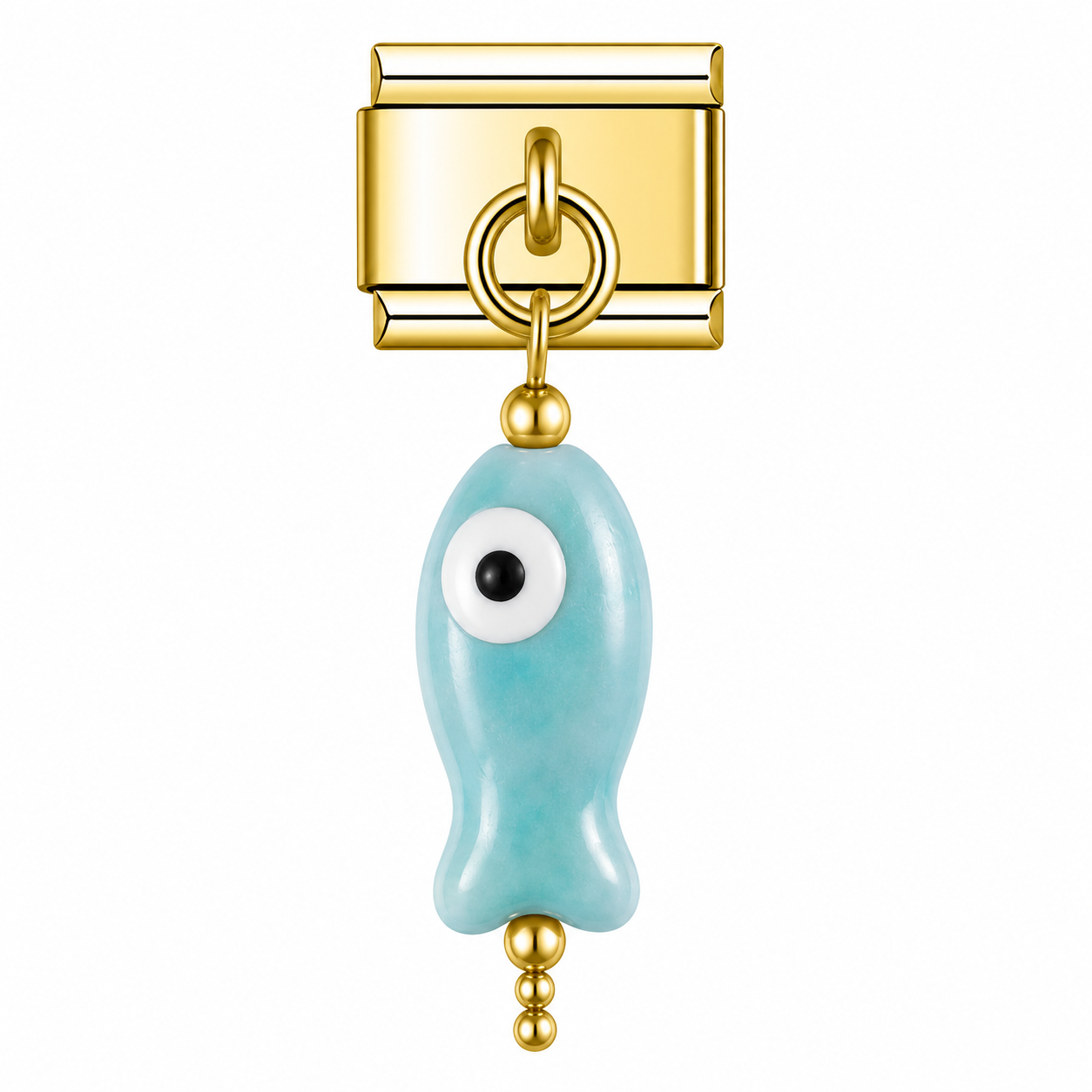 CERAMIC FISH PENDANT ITALIAN CHARM