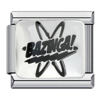 Bazinga Italian Charm Italian charm bracelet link in stainless steel