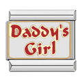 Daddys Girl Italian Charm Italian charm bracelet link in stainless steel