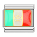 Mexico Flag Italian Charm Italian charm bracelet link in stainless steel