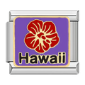 Hawaii Italian Charm Italian charm bracelet link in stainless steel