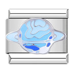 Jupiter Planet/Star Italian Charm Italian charm bracelet link in stainless steel