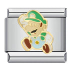 Luigi Italian Charm Italian charm bracelet link in stainless steel